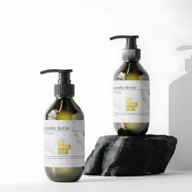 Dark Green Pump Bottle 01
